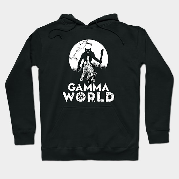 Gamma World (Black Print) Hoodie by Miskatonic Designs